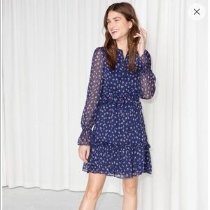 & Other Stories blue floral dress